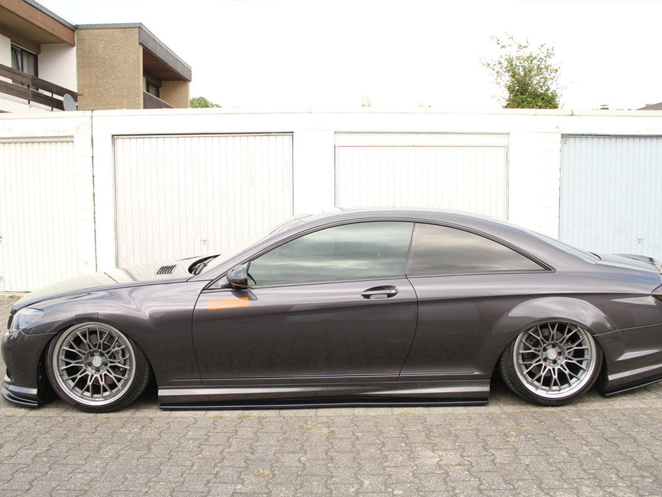 Maxton Design Side Skirts Diffusers Mercedes CL 500 C216 Amgline (2006-2010) - Carbon Look - ME-CL-500-216-AMGLINE-SD1C - Image 2