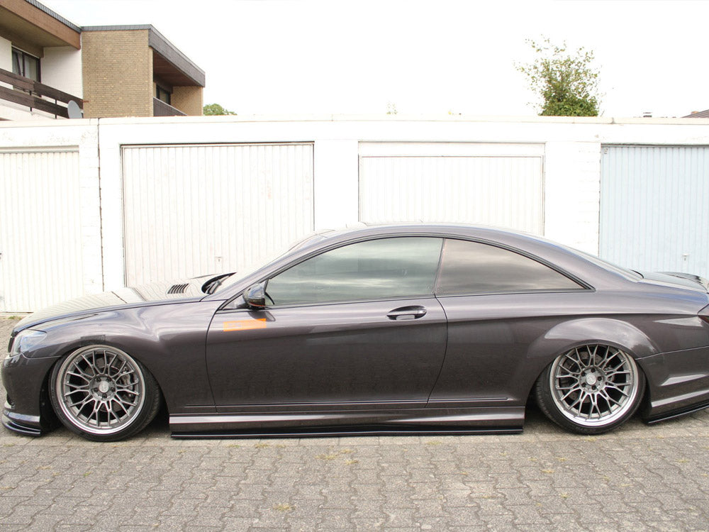 Side Skirts Diffusers Mercedes CL 500 C216 Amgline (2006-2010) - Carbon Look