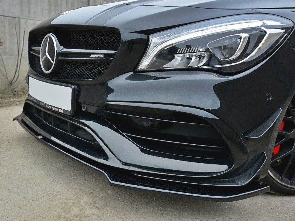 Maxton Design Front Splitter V.2 Mercedes CLA 45 AMG C117 (Facelift) (2017-UP) - Textured - ME-CLA-117F-AMG-FD2T - Image 3