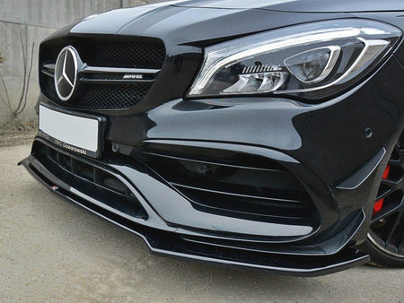 Maxton Design Front Splitter V.2 Mercedes CLA 45 AMG C117 (Facelift) (2017-UP) - Textured - ME-CLA-117F-AMG-FD2T - Image 3