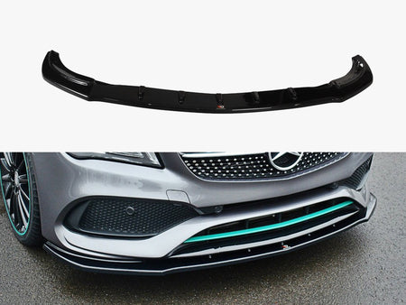 Maxton Design Front Splitter V.1 Mercedes-Benz CLA C117 AMG-Line Facelift - ME-CLA-117F-AMGLINE-FD1G - Image 1