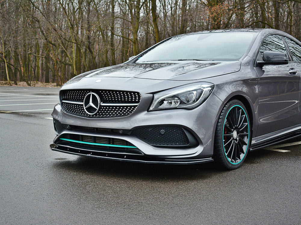 Maxton Design Front Splitter V.1 Mercedes-Benz CLA C117 AMG-Line Facelift - Textured - ME-CLA-117F-AMGLINE-FD1T - Image 3