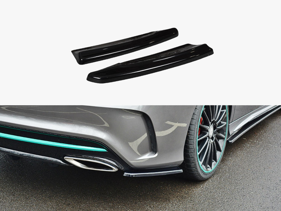 Maxton Design Rear Side Splitters Mercedes-Benz CLA C117 AMG-Line Facelift - Textured - ME-CLA-117F-AMGLINE-RSD1T - Image 1