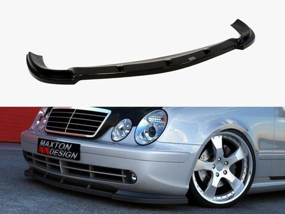 Maxton Design Front Splitter Mercedes CLK W208 (For W208 AMG) - Textured - ME-CLK-208-AMG-FD1T - Image 1