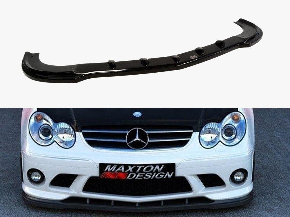 Maxton Design Front Splitter Mercedes CLK W209 (For ME-CLK-209-AMG204-F1 Bumper) - ME-CLK-209-AMG204-FD1G - Image 1
