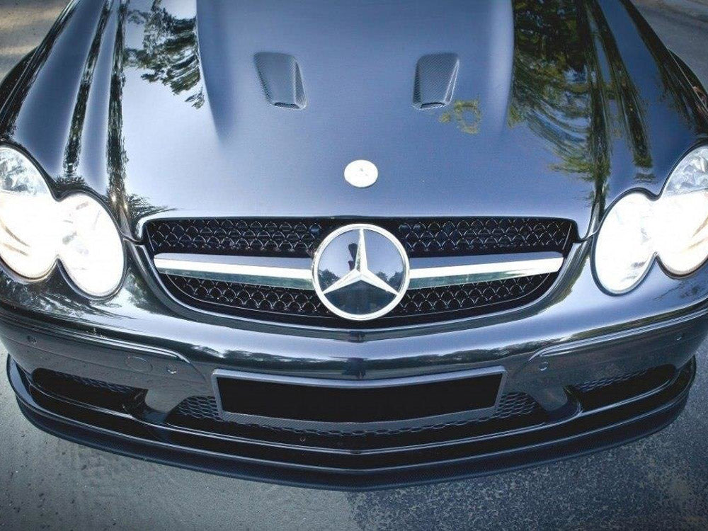 Maxton Design Front Splitter Mercedes CLK W209 Black (SL Black Series Look) - ME-CLK-209-BLACK-SL-FD2G - Image 1