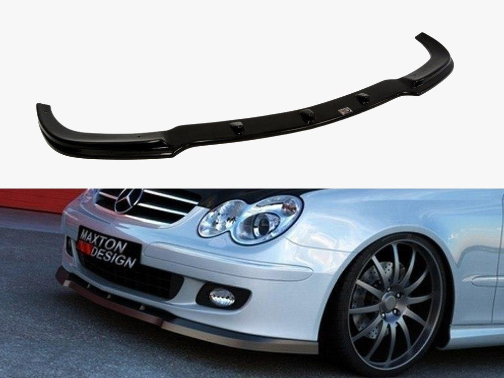 Maxton Design Front Splitter Mercedes CLK W209 Facelift Model For Standard Version - ME-CLK-209F-FD1G - Image 1