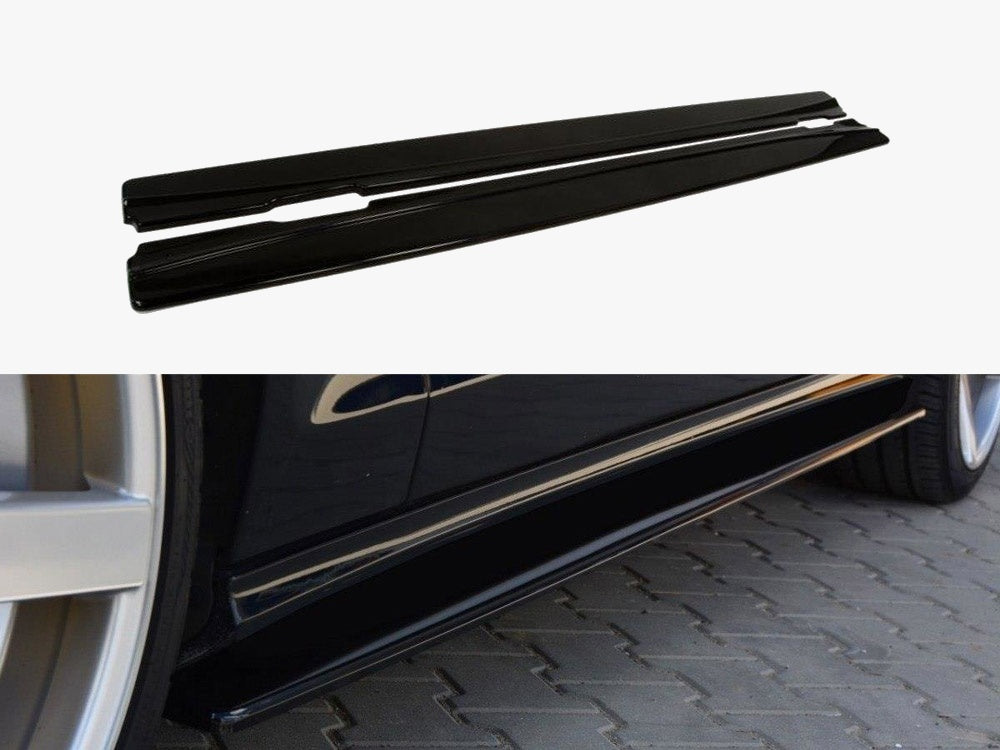 Side Skirts Diffusers Mercedes CLS C218 Amg-line (2011-2014) - Carbon Look