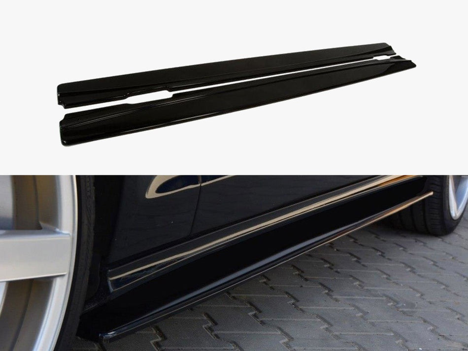 Maxton Design Side Skirts Diffusers Mercedes CLS C218 Amg-line (2011-2014) - Carbon Look - ME-CLS-218-SD1C - Image 1