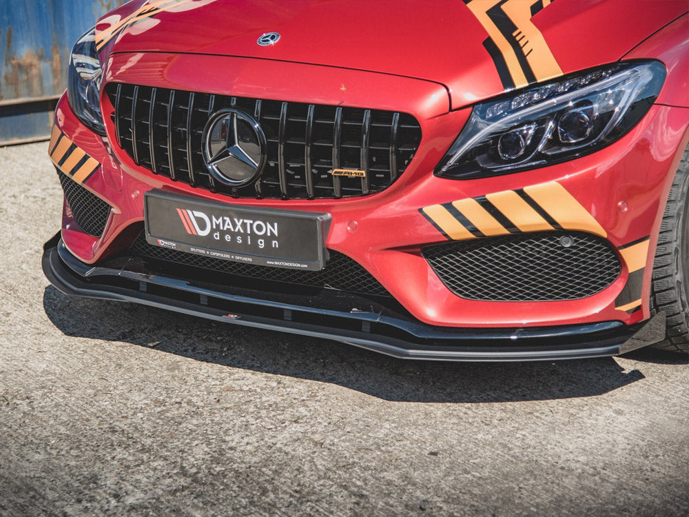 Street PRO Front Splitter + Flaps Mercedes-AMG C43 / AMG-Line Coupe C205