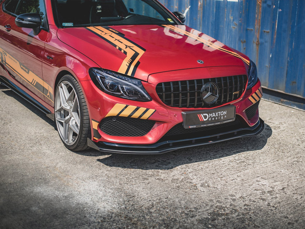 Street PRO Front Splitter + Flaps Mercedes-AMG C43 / AMG-Line Coupe C205