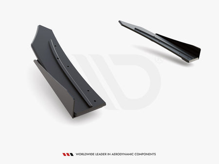 Maxton Design Street PRO Rear Side Splitters + Flaps Mercedes - AMG C43 Coupe C205 - MEC20543AMGCNC-RSD1B+RSF1G - Image 5