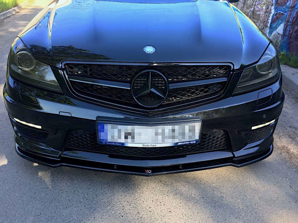 Maxton Design Front Splitter Mercedes-Benz C63 AMG Sedan / Estate W204 / S204 Facelift - ME-C-204F-AMG-FD1G - Image 1