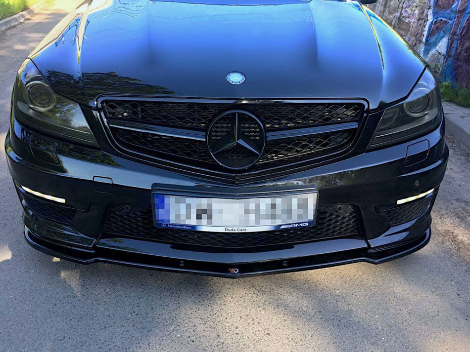 Maxton Design Front Splitter Mercedes-Benz C63 AMG Sedan / Estate W204 / S204 Facelift - ME-C-204F-AMG-FD1G - Image 1