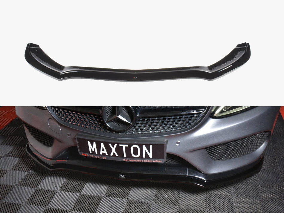 Maxton Design Front Splitter Mercedes C-class W205 Coupe Amg-line (2015-2018) - ME-C-205-AMGLINE-C-FD1G - Image 1
