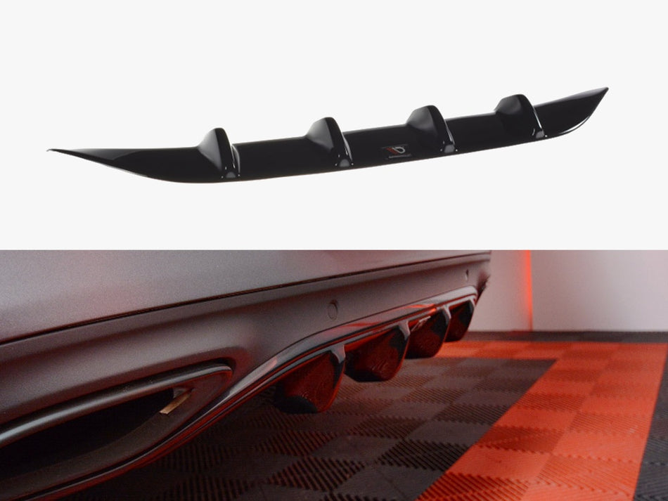 Maxton Design Rear Diffuser Mercedes C-Class W205 Coupe AMG-Line - ME-C-205-AMGLINE-C-RS1G - Image 1