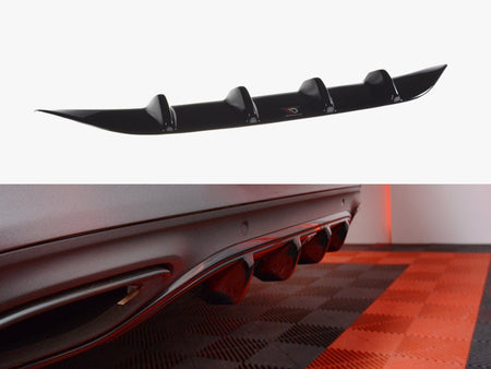 Maxton Design Rear Diffuser Mercedes C-Class W205 Coupe AMG-Line - ME-C-205-AMGLINE-C-RS1G - Image 1