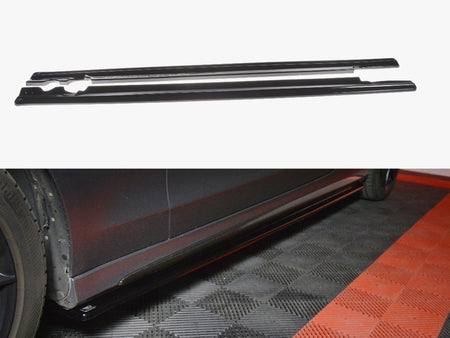 Maxton Design Side Skirts Splitters Mercedes C-class W205 Coupe Amg-line (2015-2018) - ME-C-205-AMGLINE-C-SD1G - Image 1