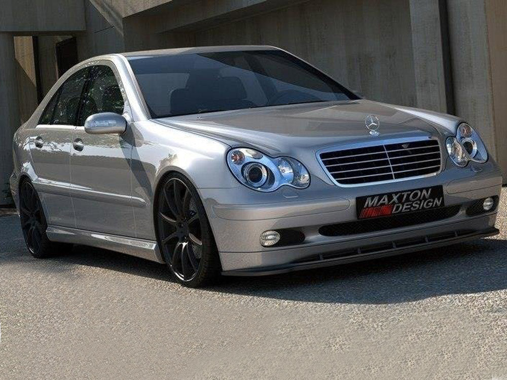 Maxton Design Mercedes C-class W203 Front Splitter (For Standard Version) 2000-2004 - ME-C-203-FD1G - Image 1