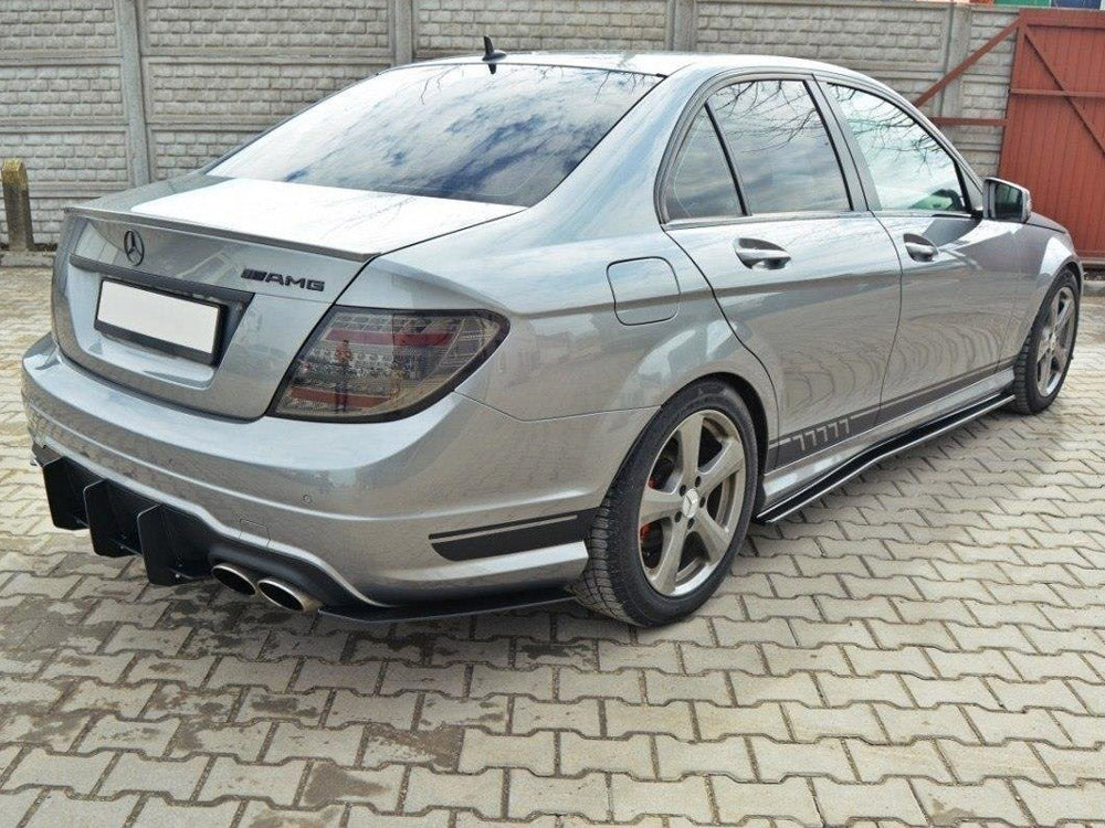 Maxton Design Rear Diffuser &amp; Rear Side Splitters Mercedes-Benz C Sedan / Estate AMG-Line W204 / S204 - ME-C-204-AMGLINE-CNC-RS1A - Image 2