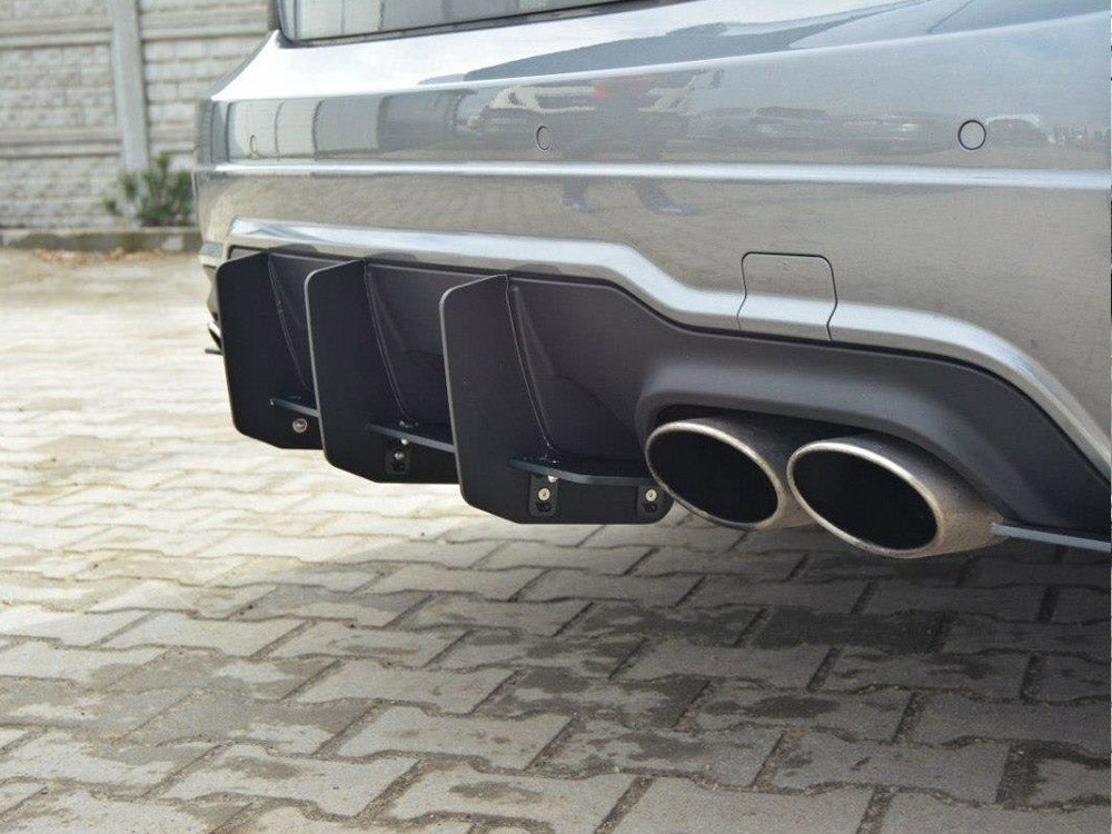 Maxton Design Rear Diffuser &amp; Rear Side Splitters Mercedes-Benz C Sedan / Estate AMG-Line W204 / S204 - ME-C-204-AMGLINE-CNC-RS1A - Image 4