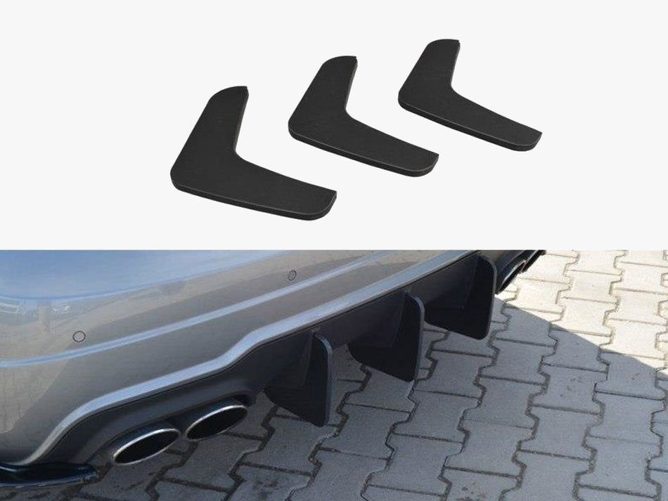 Maxton Design Rear Diffuser V.1 Mercedes C W204 Amg-line (Facelift) - MEC204AMGLINECNC-RS2B - Image 1