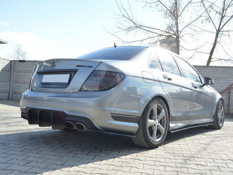 Maxton Design Rear Diffuser V.1 Mercedes C W204 Amg-line (Facelift) - MEC204AMGLINECNC-RS2B - Image 2