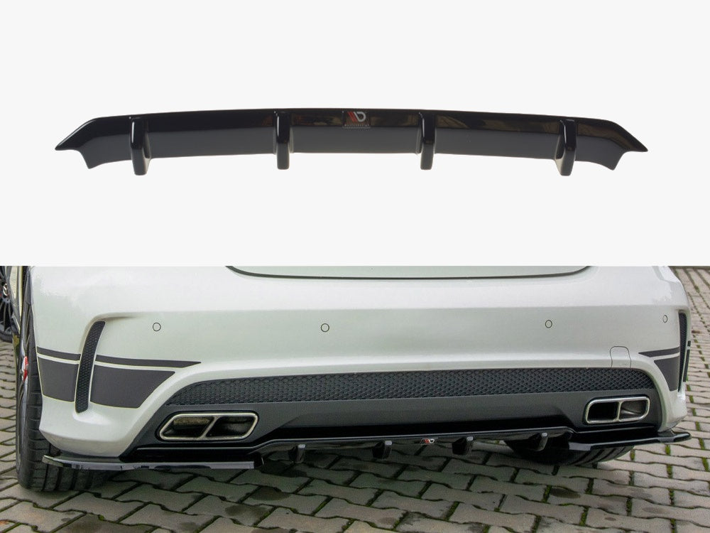 Maxton Design Rear Valance Mercedes A45 AMG W176 - Textured - ME-A-176-AMG-RS1T - Image 1