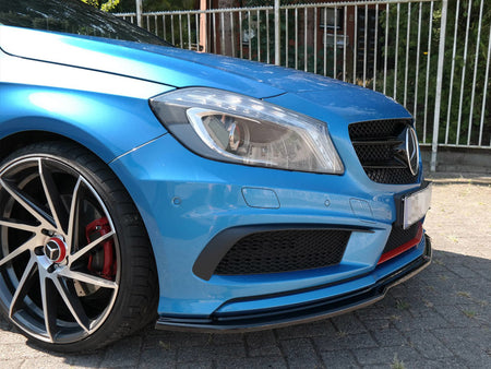 Maxton Design Front Splitter Mercedes A-Class W176 AMG-Line Pre-Facelift (2013-2015) - Carbon Look - ME-A-176-AMGLINE-FD1C - Image 4