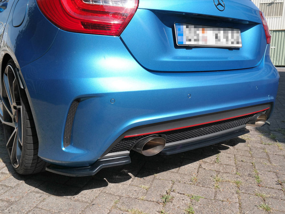Maxton Design Rear Splitter Mercedes A-Class W176 AMG-Line Pre-Facelift - Textured - ME-A-176-AMGLINE-RD1T - Image 2