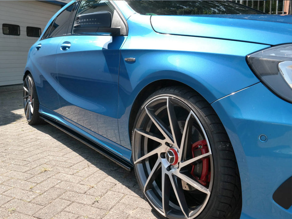 MAXTON DESIGN Side Skirts Splitters Mercedes A-class W176 Amg-line Pre-facelift (2013-2015)