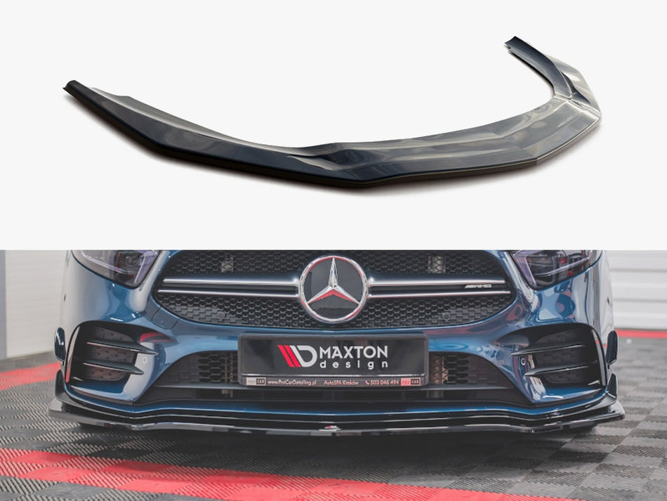 Maxton Design Front Splitter V.1 Mercedes A35 AMG AERO W177 - ME-A-177-35-FD1G - Image 1
