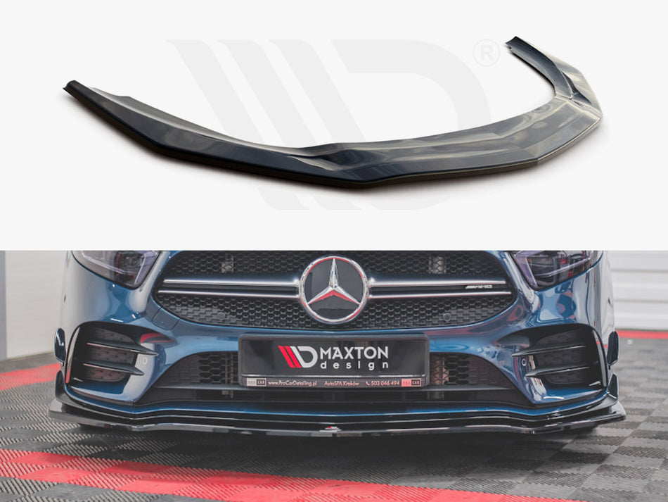 MAXTON DESIGN Front Splitter V.1 Mercedes A35 AMG AERO W177