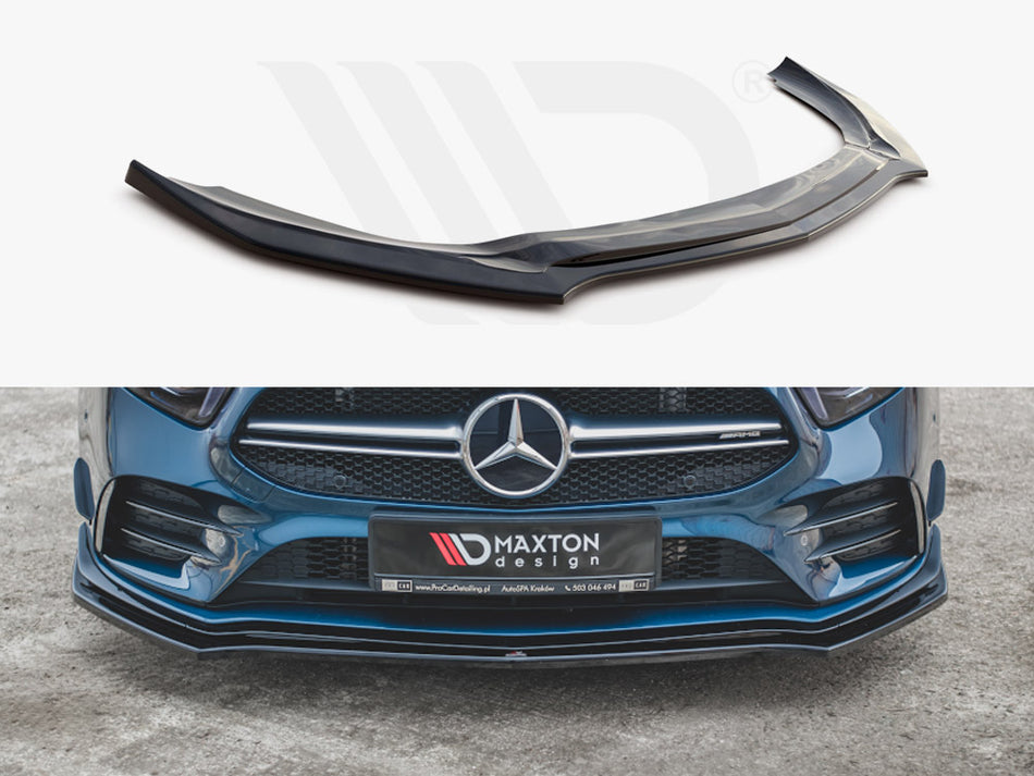 MAXTON DESIGN Front Splitter V.2 Mercedes A35 AMG AERO W177