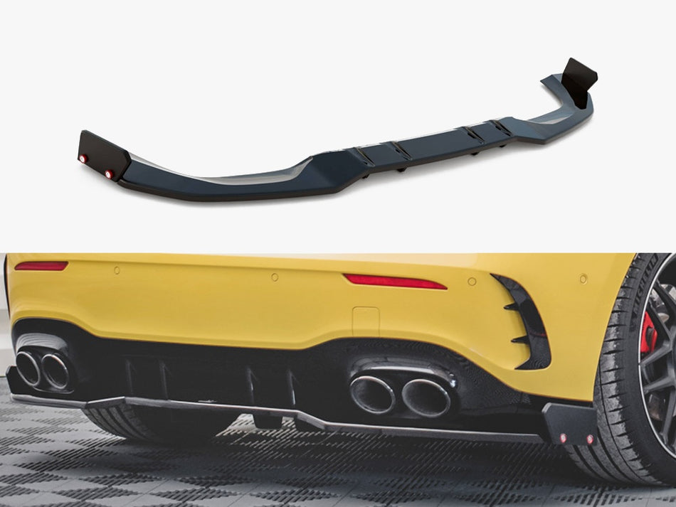 Maxton Design Rear Splitter + Flaps Mercedes-AMG A 45 S Aero Pack W177 - ME-A-177-45-RD1G+RD2G+RSF - Image 1