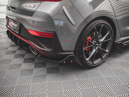 Maxton Design Rear Side Splitters V.1 + Flaps Hyundai I30 N Hatchback Mk3 Facelift - HY-I30-3F-N-RSD1G+RSF - Image 4