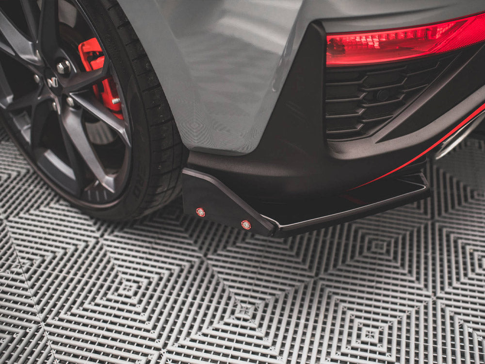 Maxton Design Rear Side Splitters V.1 + Flaps Hyundai I30 N Hatchback Mk3 Facelift - HY-I30-3F-N-RSD1G+RSF - Image 3