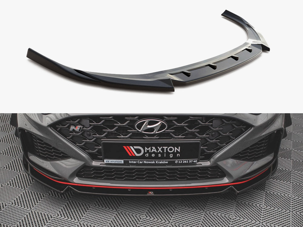 Maxton Design Front Splitter V.2 Hyundai I30 N / I30 N-Line Hatchback / Fastback Mk3 Facelift - HY-I30-3F-N-FD2G - Image 1