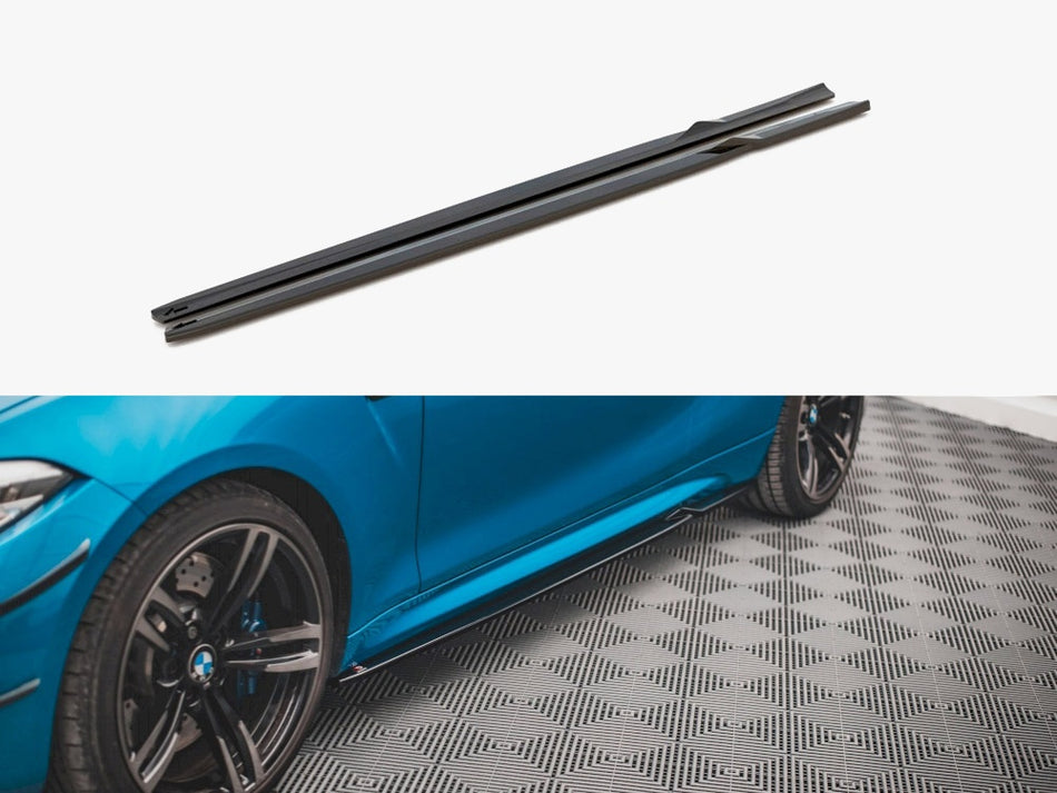 Maxton Design Side Skirts Diffusers V.2 Bmw M2 F87 (2016-2020) - BM-2-87-M-SD2G - Image 1