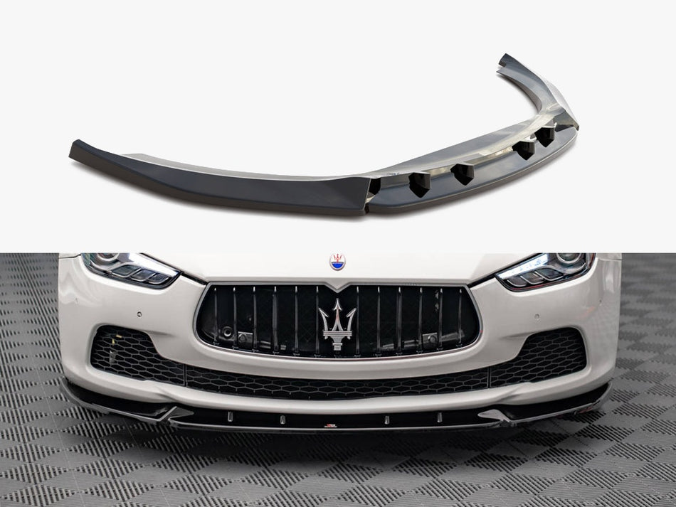 Maxton Design Front Splitter V.2 Maserati Ghibli MK3 (2013-2017) - MA-GH-1-FD2G - Image 1