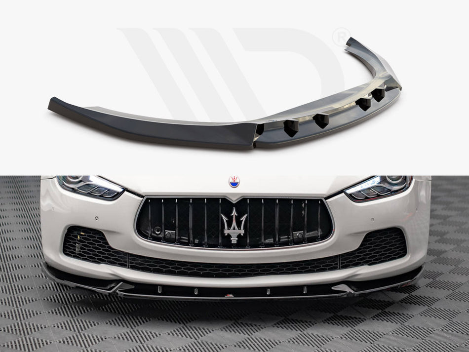 MAXTON DESIGN Front Splitter V.2 Maserati Ghibli MK3 (2013-2017)