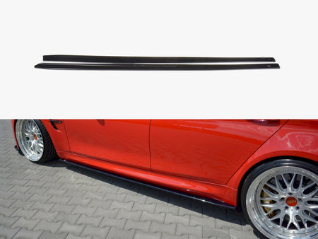 Side Skirts Diffusers V.1 BMW M3 F80 (2014-18) - Textured