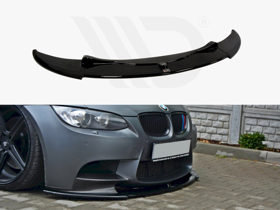 MAXTON DESIGN Front Splitter BMW M3 E92 / E93 (Preface Model Fits M Performance Splitters) - Textured