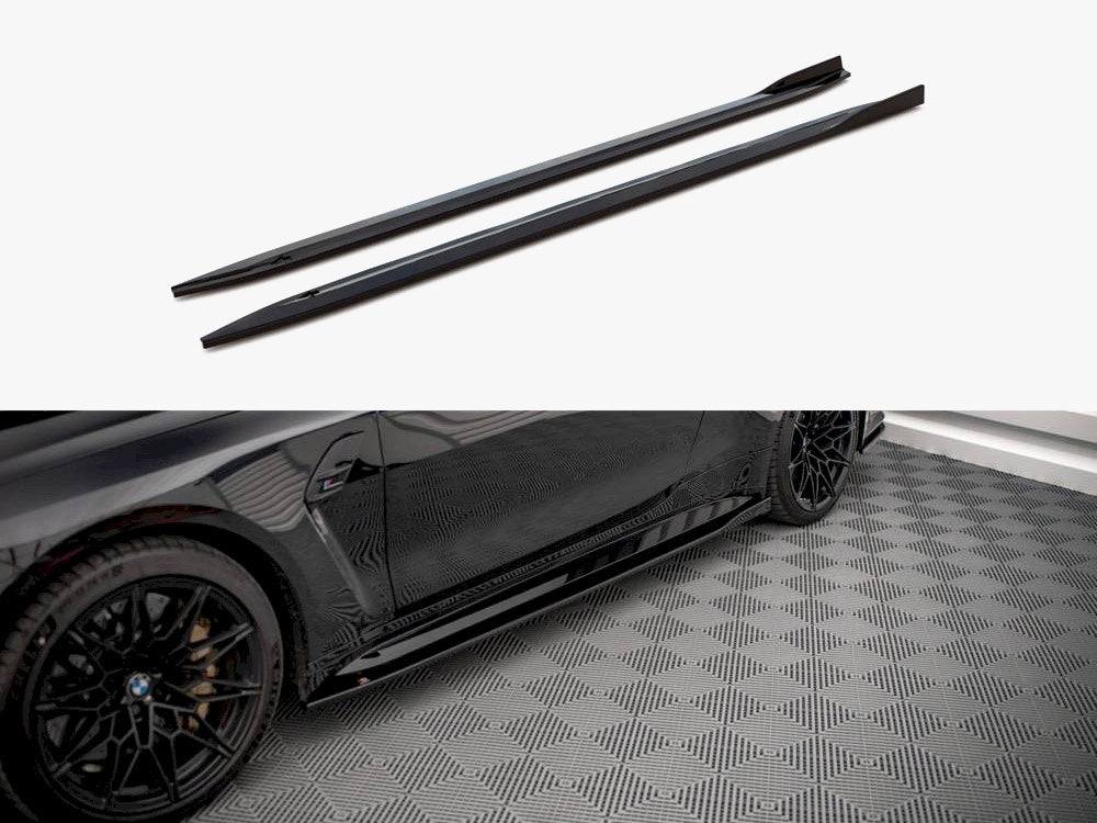 Maxton Design Side Skirts Diffusers V.1 Bmw M4 G82 (2021-) - BM-4-G82-M-SD1G - Image 1
