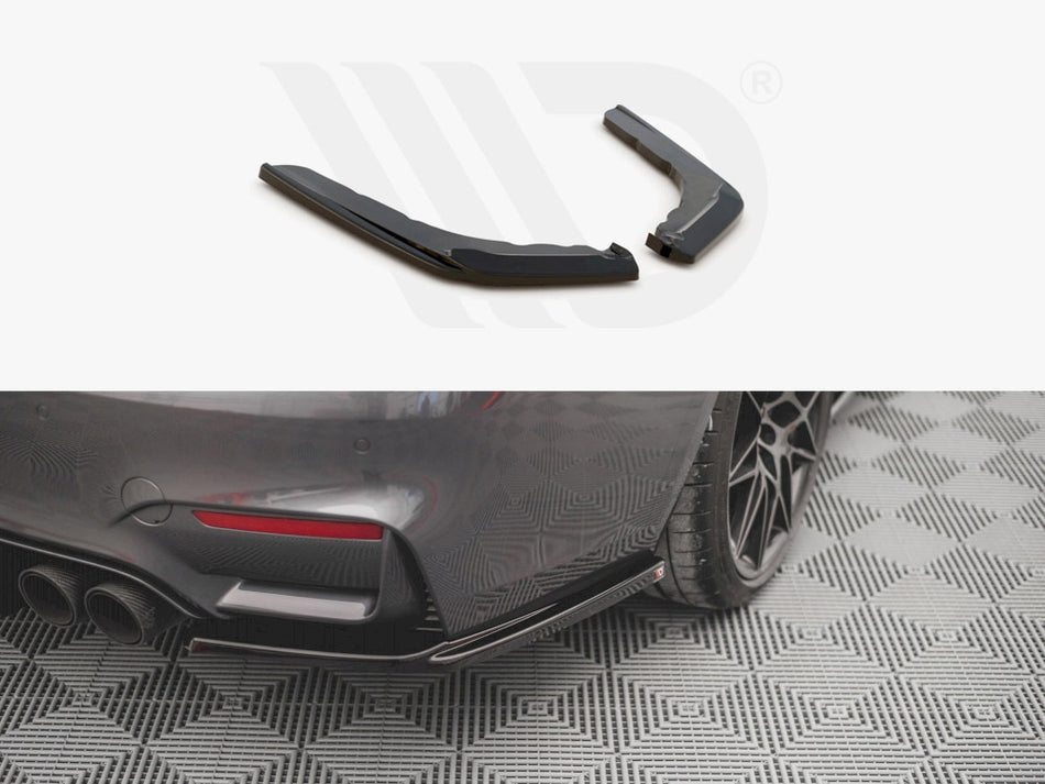 MAXTON DESIGN Rear Side Splitters V.2 BMW M4 F82