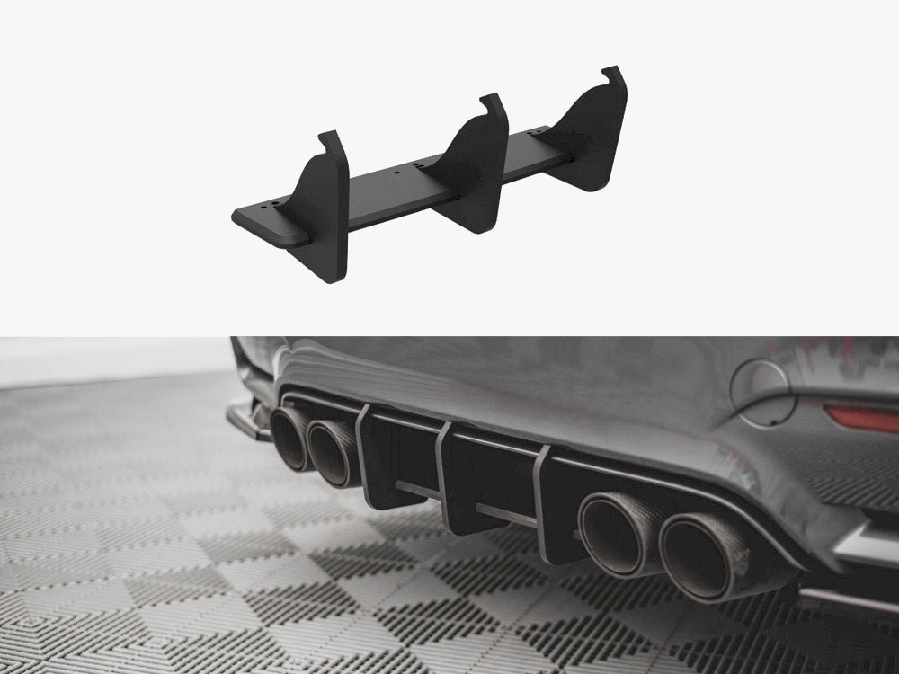 Maxton Design Street PRO Rear Diffuser BMW M4 F82 (2014-) - BM482MCNC-RS1B - Image 1