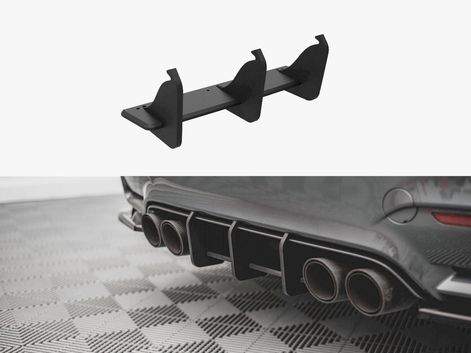 Maxton Design Street PRO Rear Diffuser BMW M4 F82 (2014-) - BM482MCNC-RS1B - Image 1