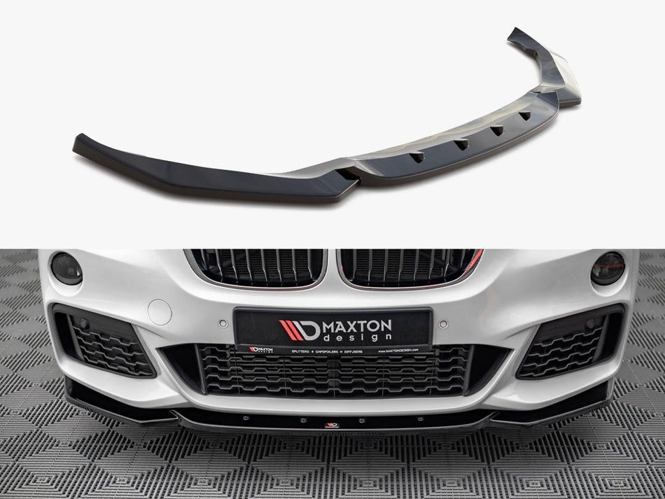 Maxton Design Front Splitter V.1 Bmw X1 M-pack F48 (2015-2019) - BM-X1-48-MPACK-FD1G - Image 1