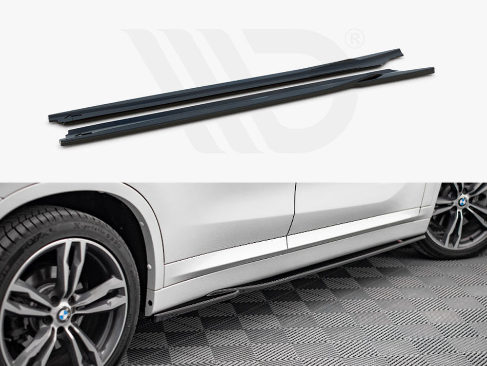 MAXTON DESIGN Side Skirts Diffusers Bmw X1 M-pack F48 (2015-2019)