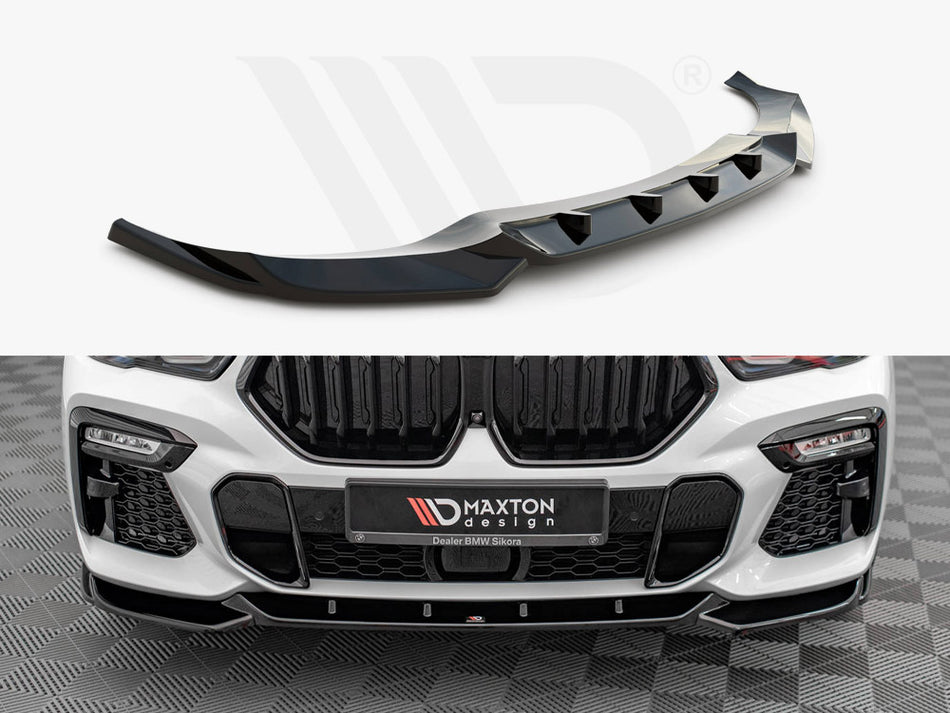 MAXTON DESIGN Front Splitter V.1 BMW X6 M-Pack G06